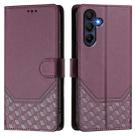 For Samsung Galaxy A17 4G Honeycomb Embossing RFID Leather Phone Case(Violet) - 2