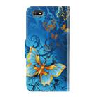 For OPPO A1k 3D Colored Drawing Horizontal Flip PU Leather Case with Holder & Card Slots & Wallet(Jade Butterfly) - 3