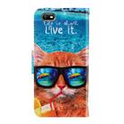 For OPPO A1k 3D Colored Drawing Horizontal Flip PU Leather Case with Holder & Card Slots & Wallet(Underwater Cat) - 3