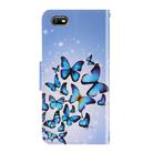 For OPPO A1k 3D Colored Drawing Horizontal Flip PU Leather Case with Holder & Card Slots & Wallet(Multiple Butterflies) - 3