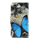 For OPPO A1k 3D Colored Drawing Horizontal Flip PU Leather Case with Holder & Card Slots & Wallet(A Butterfly) - 3