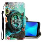 For OPPO A3s 3D Colored Drawing Horizontal Flip PU Leather Case with Holder & Card Slots & Wallet(Green Eyes) - 1