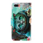 For OPPO A3s 3D Colored Drawing Horizontal Flip PU Leather Case with Holder & Card Slots & Wallet(Green Eyes) - 3