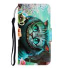 For OPPO A7 / A5s 3D Colored Drawing Horizontal Flip PU Leather Case with Holder & Card Slots & Wallet(Green Eyes) - 2