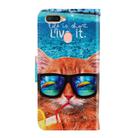For OPPO A7 / A5s 3D Colored Drawing Horizontal Flip PU Leather Case with Holder & Card Slots & Wallet(Underwater Cat) - 3