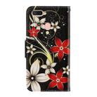 For OPPO A7 / A5s 3D Colored Drawing Horizontal Flip PU Leather Case with Holder & Card Slots & Wallet(Red Flower) - 3