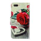 For OPPO A7 / A5s 3D Colored Drawing Horizontal Flip PU Leather Case with Holder & Card Slots & Wallet(Red Rose) - 3