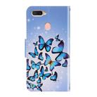 For OPPO A7 / A5s 3D Colored Drawing Horizontal Flip PU Leather Case with Holder & Card Slots & Wallet(Multiple Butterflies) - 3