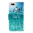 For OPPO A7 / A5s 3D Colored Drawing Horizontal Flip PU Leather Case with Holder & Card Slots & Wallet(Coconut Tree) - 3