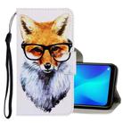 For OPPO A9(2020) / A5(2020) 3D Colored Drawing Horizontal Flip PU Leather Case with Holder & Card Slots & Wallet(Fox) - 1
