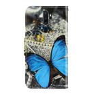 For OPPO A9(2020) / A5(2020) 3D Colored Drawing Horizontal Flip PU Leather Case with Holder & Card Slots & Wallet(A Butterfly) - 3