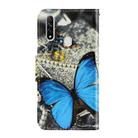 For OPPO A31 / A8 3D Colored Drawing Horizontal Flip PU Leather Case with Holder & Card Slots & Wallet(A Butterfly) - 3