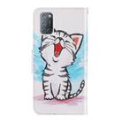 For OPPO A92 / A72 / A52 3D Colored Drawing Horizontal Flip PU Leather Case with Holder & Card Slots & Wallet(Red Mouth Cat) - 3