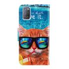 For OPPO A92 / A72 / A52 3D Colored Drawing Horizontal Flip PU Leather Case with Holder & Card Slots & Wallet(Underwater Cat) - 3