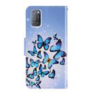 For OPPO A92 / A72 / A52 3D Colored Drawing Horizontal Flip PU Leather Case with Holder & Card Slots & Wallet(Multiple Butterflies) - 3