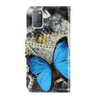 For OPPO A92 / A72 / A52 3D Colored Drawing Horizontal Flip PU Leather Case with Holder & Card Slots & Wallet(A Butterfly) - 3