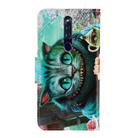 For OPPO F11 Pro 3D Colored Drawing Horizontal Flip PU Leather Case with Holder & Card Slots & Wallet(Green Eyes) - 3