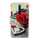 For OPPO F11 Pro 3D Colored Drawing Horizontal Flip PU Leather Case with Holder & Card Slots & Wallet(Red Rose) - 3