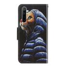 For OPPO Realme 6 3D Colored Drawing Horizontal Flip PU Leather Case with Holder & Card Slots & Wallet(Down Jacket Cat) - 3