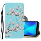 For OPPO Realme C3 3D Colored Drawing Horizontal Flip PU Leather Case with Holder & Card Slots & Wallet(Magnolia) - 1