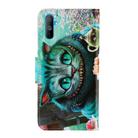 For OPPO Realme C3 3D Colored Drawing Horizontal Flip PU Leather Case with Holder & Card Slots & Wallet(Green Eyes) - 3