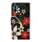 For OPPO Realme C3 3D Colored Drawing Horizontal Flip PU Leather Case with Holder & Card Slots & Wallet(Red Flower) - 3