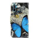 For OPPO Realme C3 3D Colored Drawing Horizontal Flip PU Leather Case with Holder & Card Slots & Wallet(A Butterfly) - 3