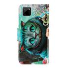 For OPPO Realme C11 3D Colored Drawing Horizontal Flip PU Leather Case with Holder & Card Slots & Wallet(Green Eyes) - 2