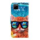 For OPPO Realme C11 3D Colored Drawing Horizontal Flip PU Leather Case with Holder & Card Slots & Wallet(Underwater Cat) - 3