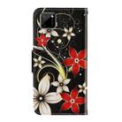 For OPPO Realme C11 3D Colored Drawing Horizontal Flip PU Leather Case with Holder & Card Slots & Wallet(Red Flower) - 3