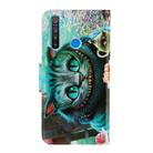 For OPPO Realme 5 Pro 3D Colored Drawing Horizontal Flip PU Leather Case with Holder & Card Slots & Wallet(Green Eyes) - 3