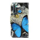 For OPPO Realme 5 Pro 3D Colored Drawing Horizontal Flip PU Leather Case with Holder & Card Slots & Wallet(A Butterfly) - 3