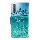 For OPPO Realme 5 Pro 3D Colored Drawing Horizontal Flip PU Leather Case with Holder & Card Slots & Wallet(Coconut Tree) - 3