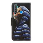 For OPPO Realme 5 / 5i / 6i 3D Colored Drawing Horizontal Flip PU Leather Case with Holder & Card Slots & Wallet(Down Jacket Cat) - 3