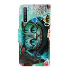 For OPPO Realme 5 / 5i / 6i 3D Colored Drawing Horizontal Flip PU Leather Case with Holder & Card Slots & Wallet(Green Eyes) - 3