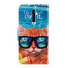 For OPPO Reno 2F 3D Colored Drawing Horizontal Flip PU Leather Case with Holder & Card Slots & Wallet(Underwater Cat) - 3