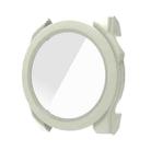 For Garmin Fenix 8 AMOLED / 8 MIP 47mm Tempered Glass Film Integrated PC Watch Protective Case(Ivory White) - 1