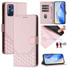 For Motorola Moto G Play 2022 Honeycomb Embossing RFID Leather Phone Case(Pink) - 1