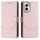 For Motorola Moto G Power 5G 2024 Honeycomb Embossing RFID Leather Phone Case(Pink) - 2