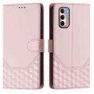 For Motorola Moto G Stylus 4G 2022 Honeycomb Embossing RFID Leather Phone Case(Pink) - 2