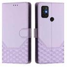 For Motorola Moto G30 / G20 / G10 Honeycomb Embossing RFID Leather Phone Case(Light Purple) - 2