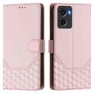 For Motorola Moto G05 Honeycomb Embossing RFID Leather Phone Case(Pink) - 2