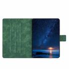 For iPad Air 10.9 2022 / 2020 Embossed Couple Cat Smart Tablet Leather Case(Green) - 3