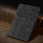 For iPad Air / Air 2 / 9.7 2017 / 2018 Embossed Couple Cat Smart Tablet Leather Case(Black) - 2