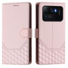 For Xiaomi Mi 11 Ultra Honeycomb Embossing RFID Leather Phone Case(Pink) - 2