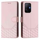 For Xiaomi 11T / 11T Pro Honeycomb Embossing RFID Leather Phone Case(Pink) - 2