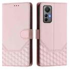 For Xiaomi 12 Lite Honeycomb Embossing RFID Leather Phone Case(Pink) - 2