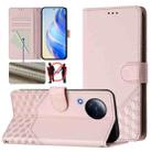 For Xiaomi Civi 3 Honeycomb Embossing RFID Leather Phone Case(Pink) - 1