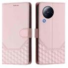 For Xiaomi Civi 3 Honeycomb Embossing RFID Leather Phone Case(Pink) - 2