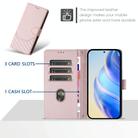For Xiaomi Poco M7 Pro 5G Honeycomb Embossing RFID Leather Phone Case(Pink) - 3